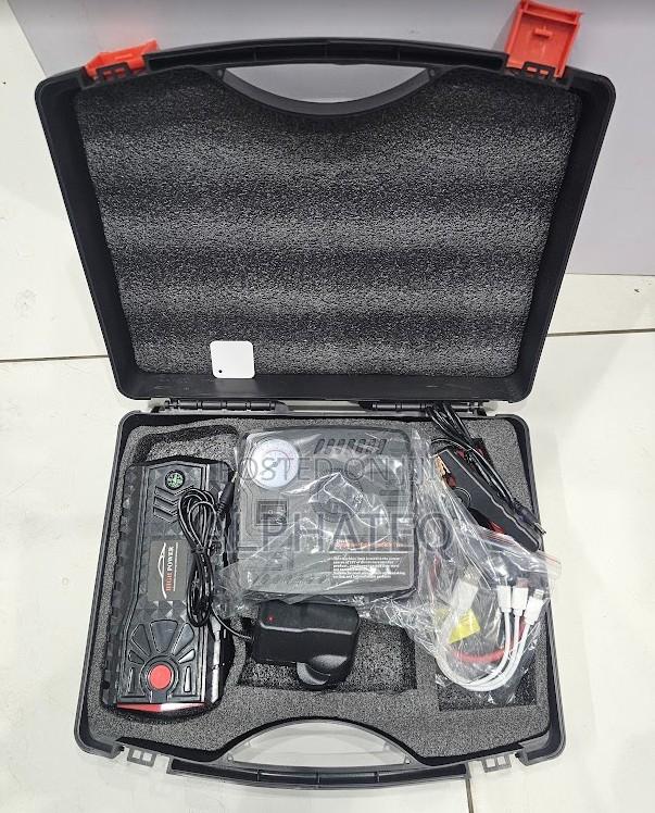 Portable 12v Jump Starter With Tyre Inflator – Car Emergency Tool Kit