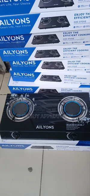 Ailyons Double Burner Glass Top Gas Cooker With Infrared Technology