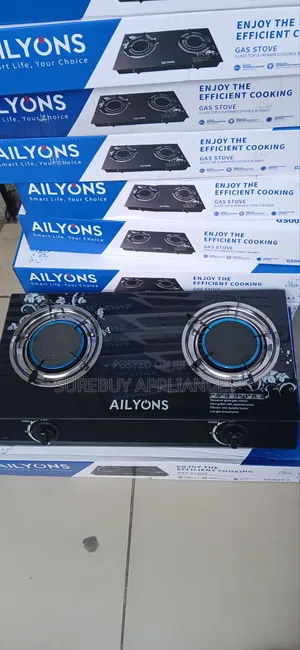 Ailyons Premium 2-Burner Infrared Glass Top Gas Cooker