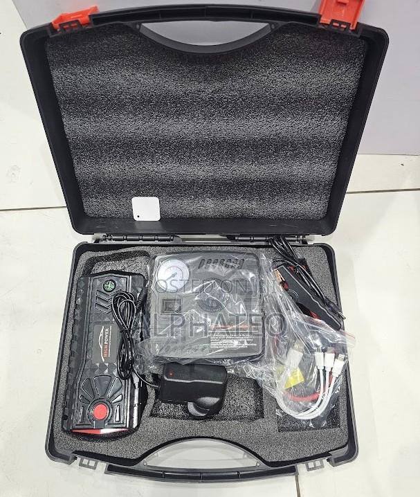Rechargeable Car Jump Starter Kit With Air Pump Emergency Solution