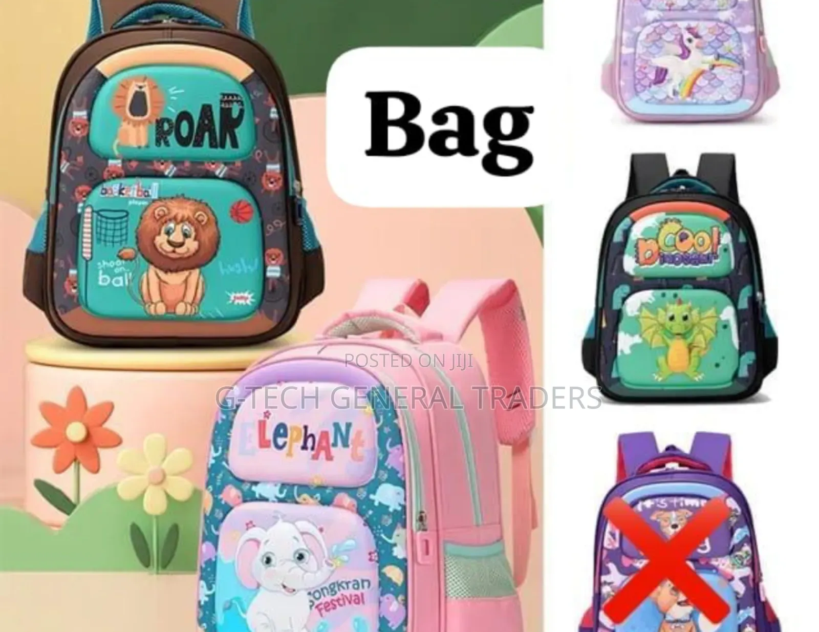 Multicolored Newly Designer Backpack Kid's School Bag