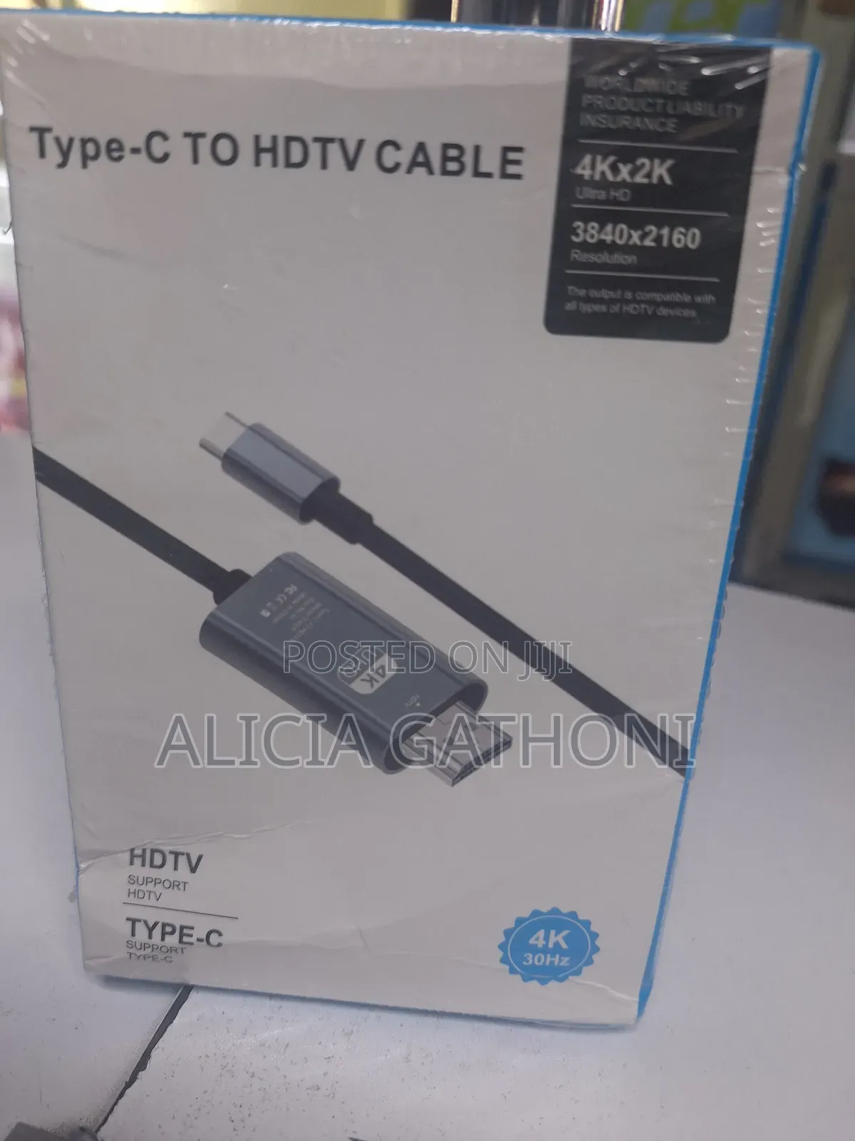 Type C to Hdmi 4kx2k Cable