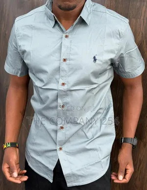 Quality Casual Silk Men Short Sleeved Polo Collar T Shirts