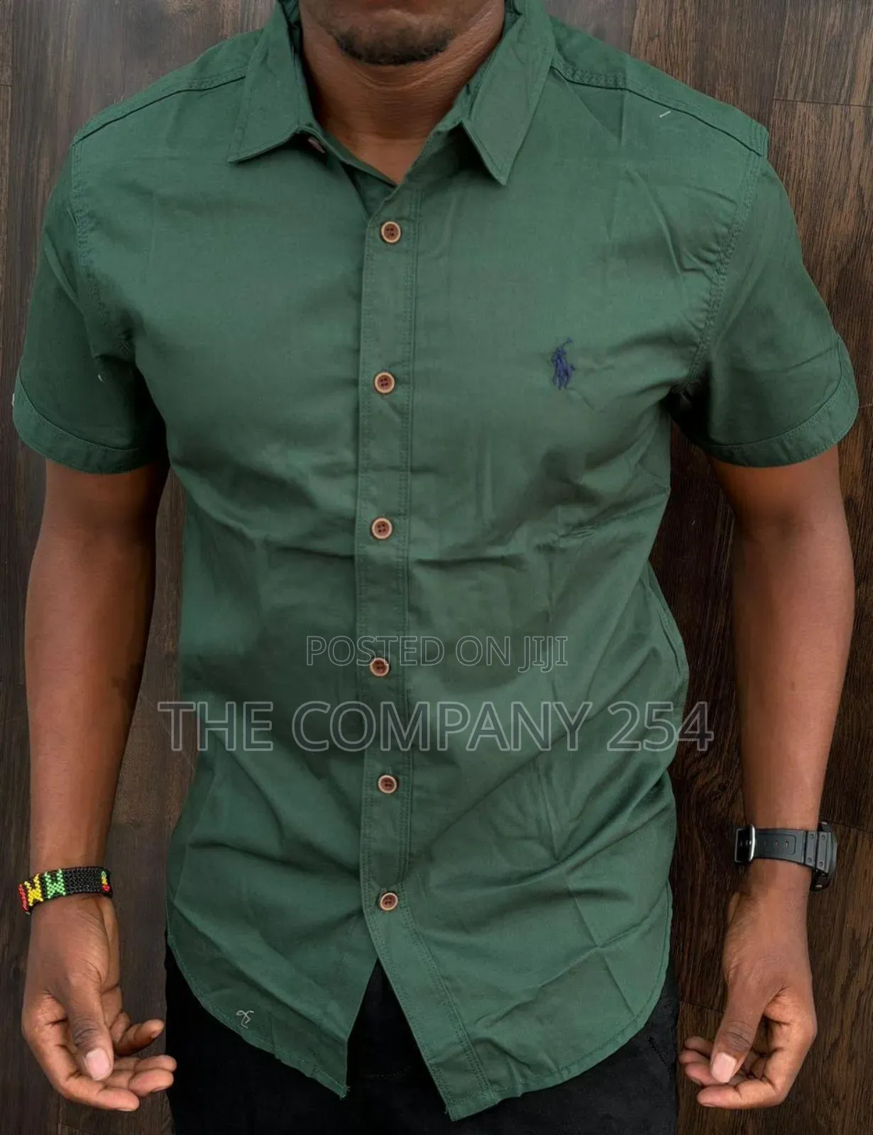 Quality Casual Silk Men Short Sleeved Polo Collar T Shirts
