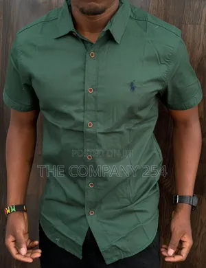 Quality Casual Silk Men Short Sleeved Polo Collar T Shirts