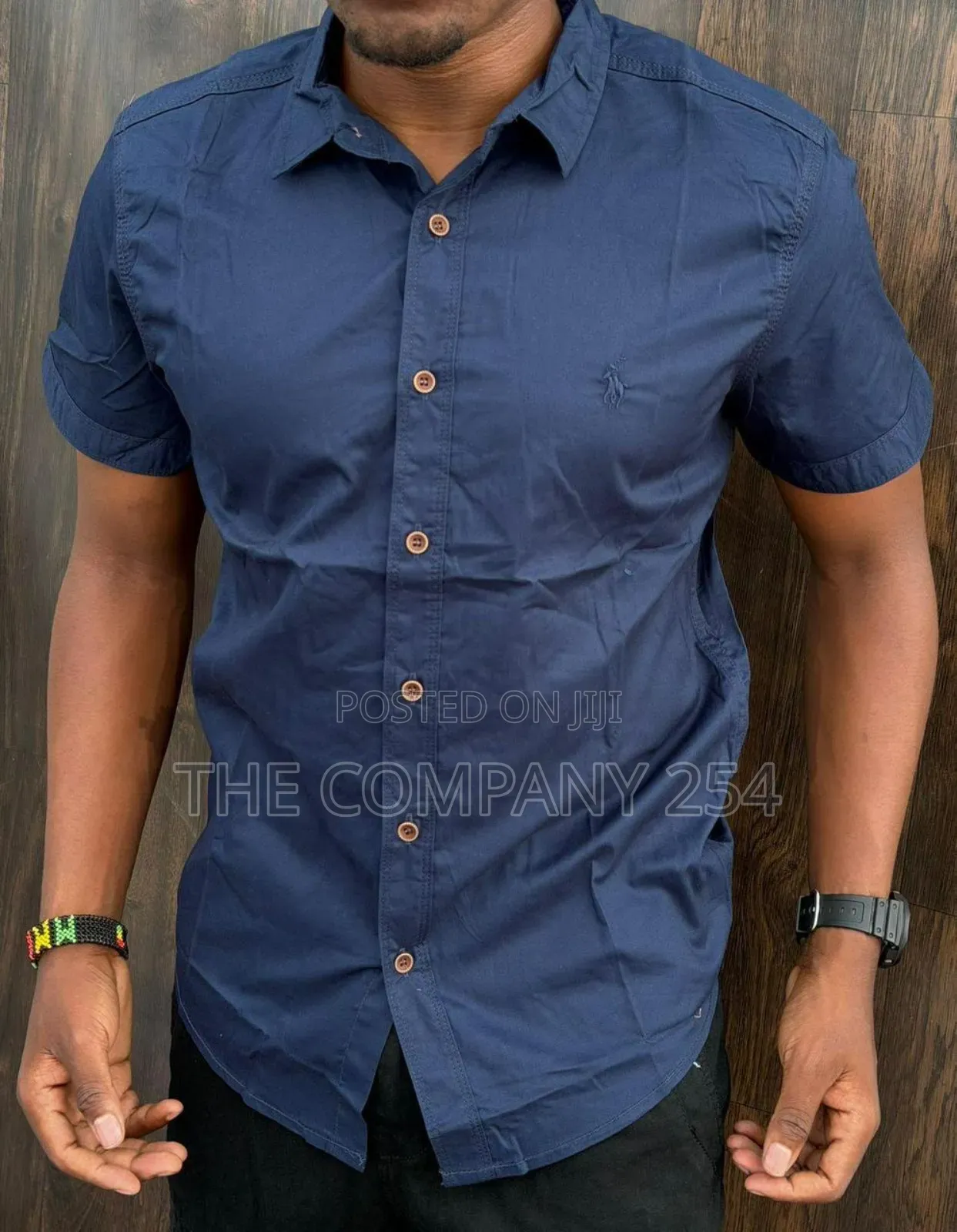 Quality Casual Silk Men Short Sleeved Polo Collar T Shirts
