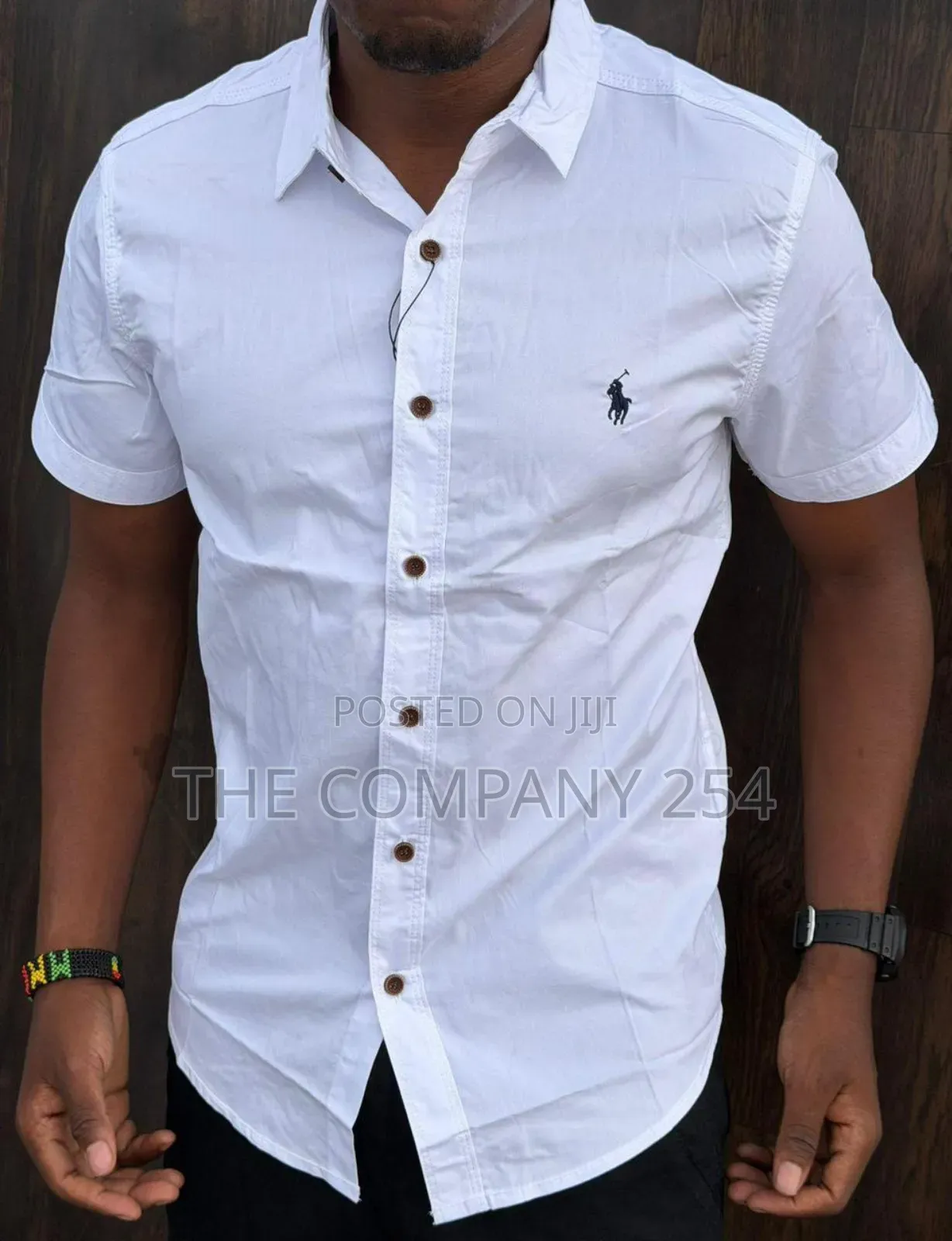 Quality Casual Silk Men Short Sleeved Polo Collar T Shirts