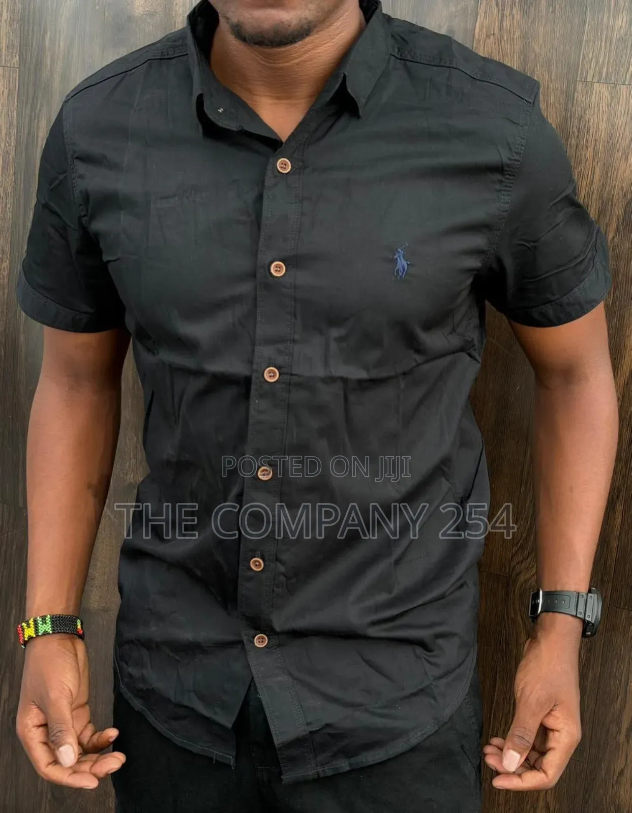 Quality Casual Silk Men Short Sleeved Polo Collar T Shirts