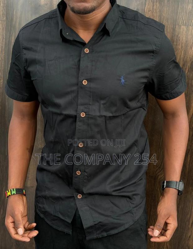 Quality Casual Silk Men Short Sleeved Polo Collar T Shirts - thumbnail 7