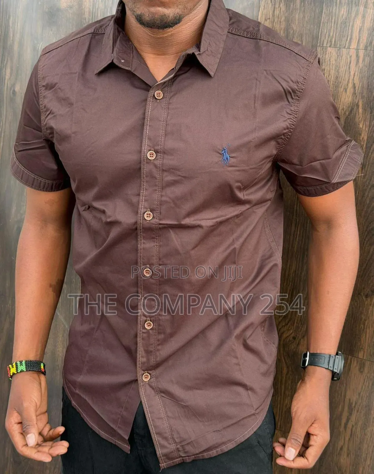 Quality Casual Silk Men Short Sleeved Polo Collar T Shirts