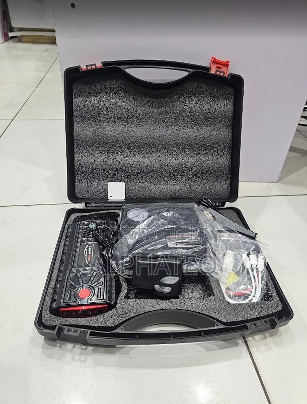 12v Portable Car Jump Starter With Tyre Inflator and Heavy Duty Clamps
