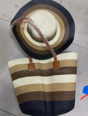 Multicolored Beach Lady Bag With Matching Hats - thumbnail 2