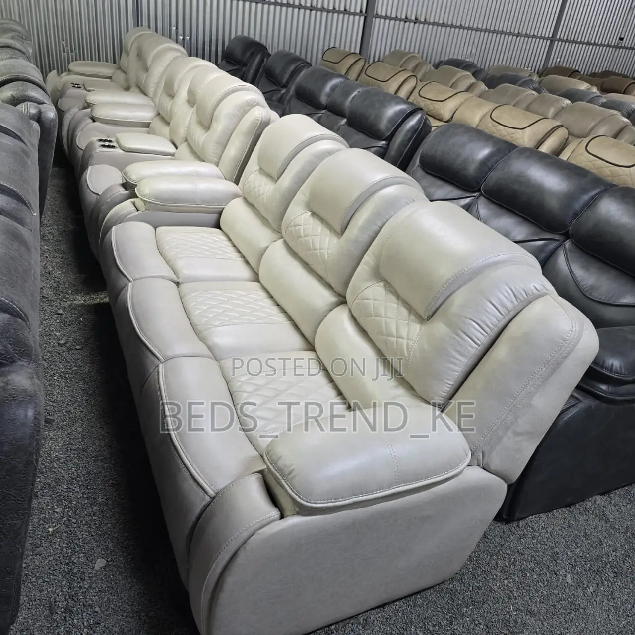 Stunning 7 Seater Castro Semi Recliner Sofa