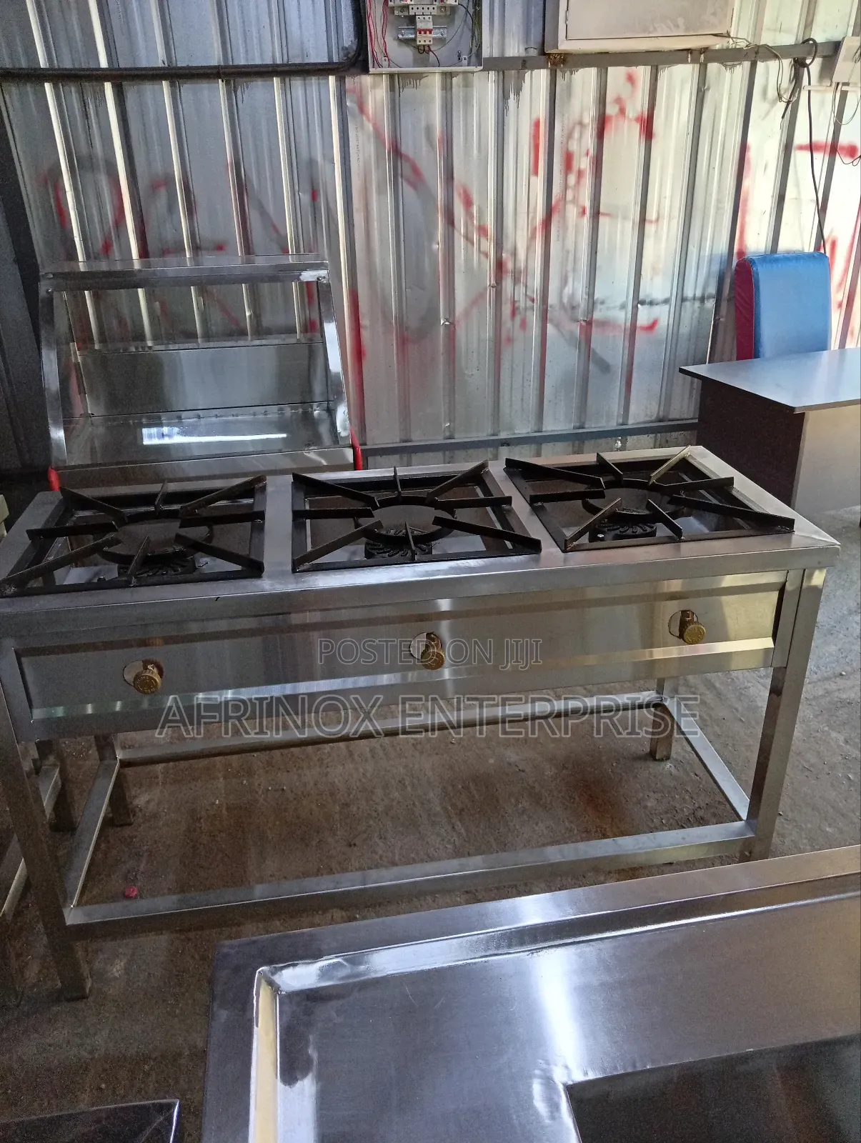 3 Burners Cooker, Stainless Material