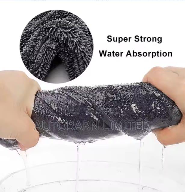 Grey Twisted Loop Double Layered - Silverback Microfiber Cloth - thumbnail 3