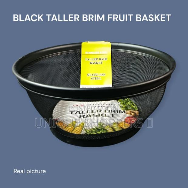 Black Taller Brim Basket