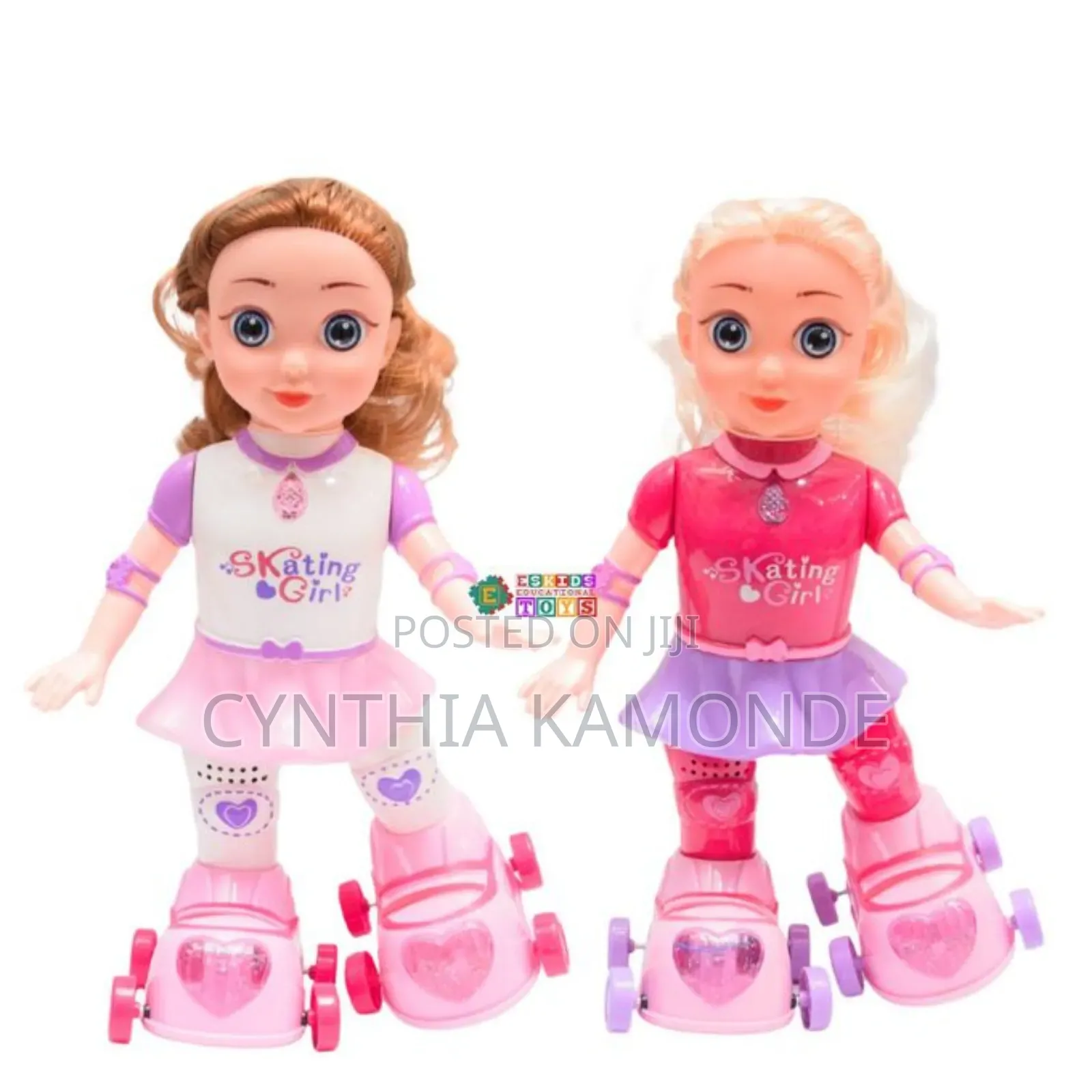 Beautiful Skating Doll With Colorful Light and Music