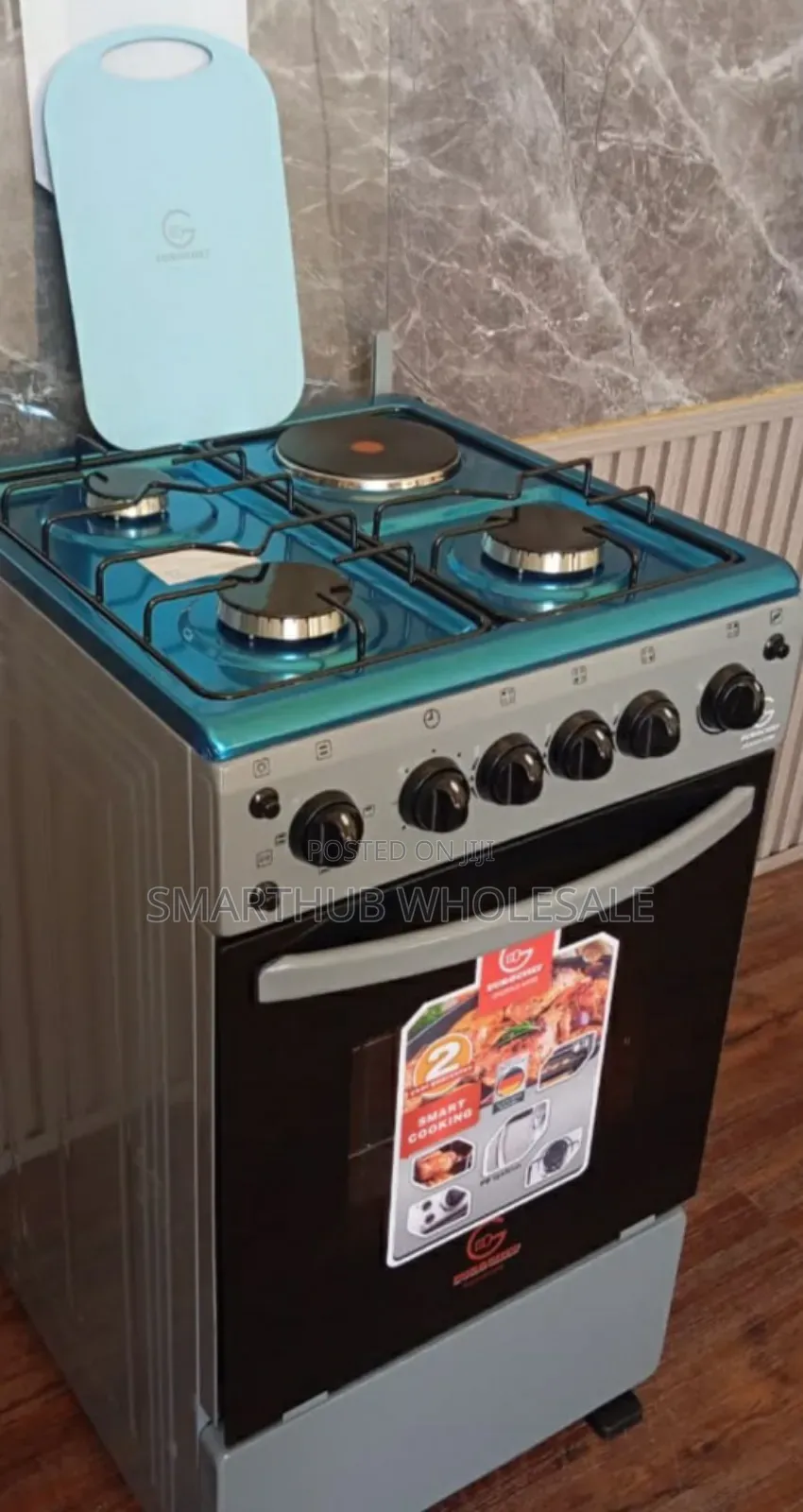  Eurochef Free Standing 3 Gas Burner +1 Electric Cooker