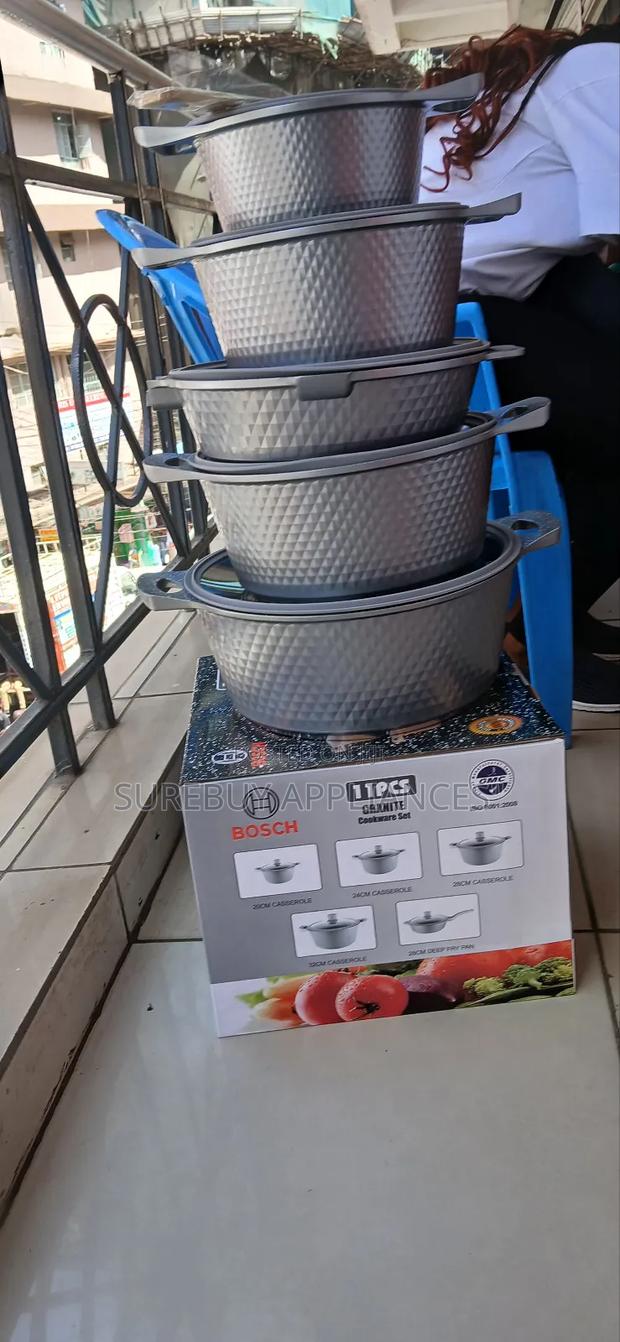 Botch Durable 11pcs Granite Cookware Set for Modern Kitchens