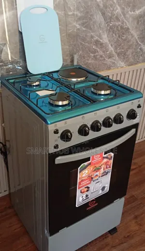 Eurochef Free Standing 3 Gas Burner+1 Hot Plate