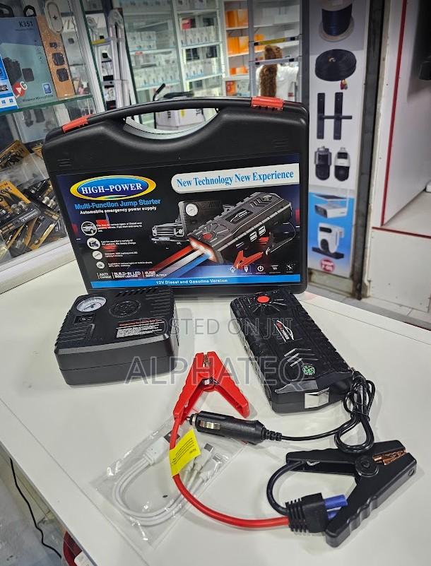 12v Jam Starter With Air Compressor Portable
