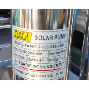 Solar Pump 2200w Max Head 150 Meters