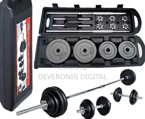 50kgs York Dumbbell Set With Barbell
