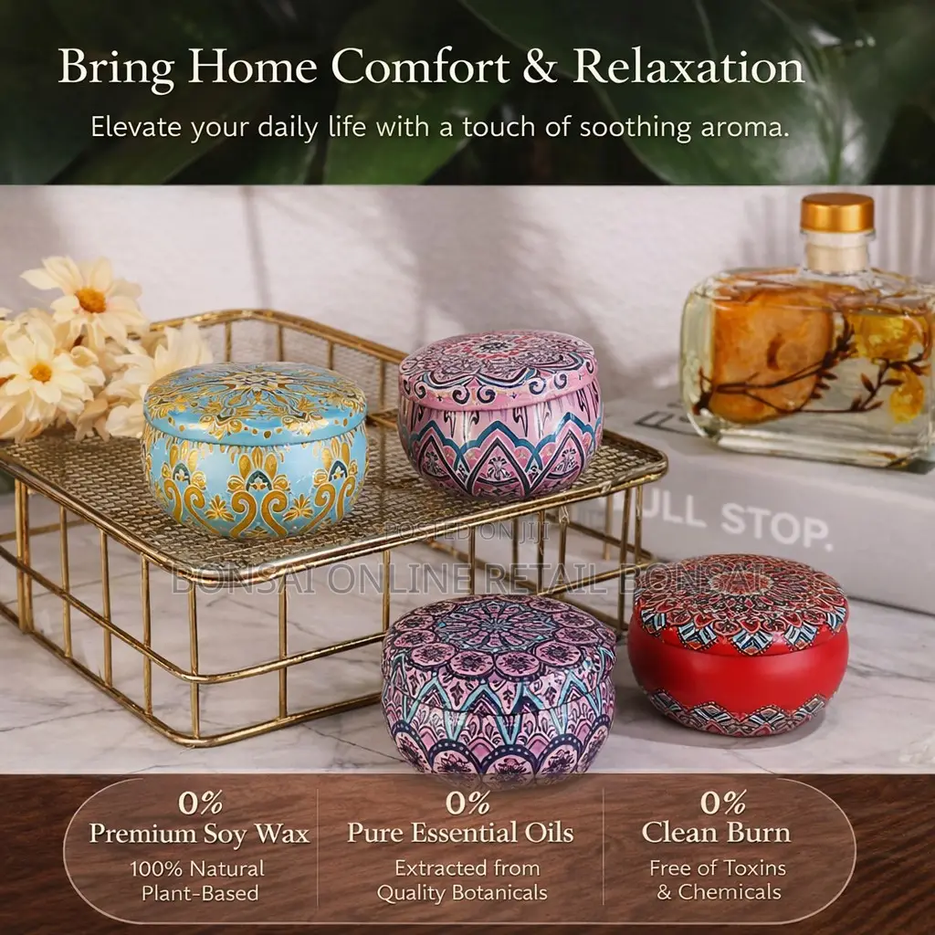 Smokeless Soy Wax Aromatherapy Candles for Home, Weddings Gifting
