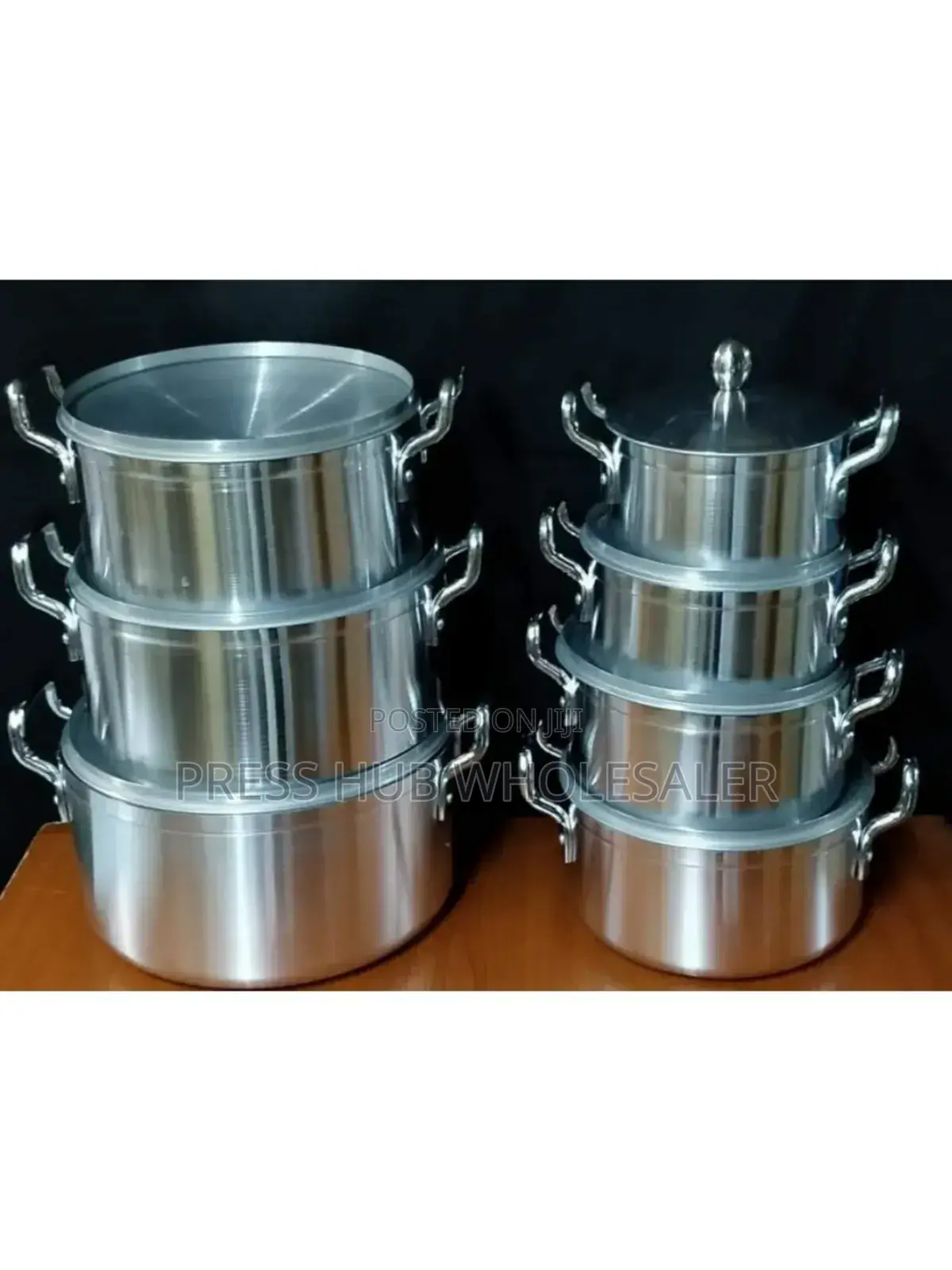 Tornado Tc 14-Piece Stainless Steel Cooking Pot Set.