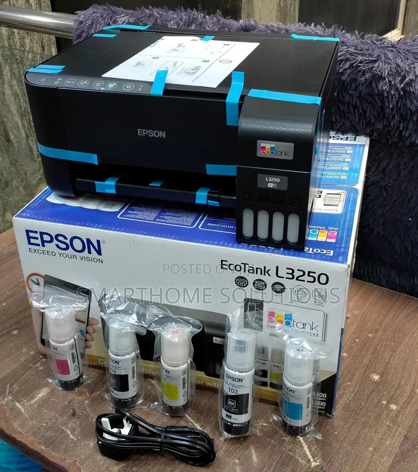 Epson Ecotank L3250 A4 Wifi Wireless All In One Ink Tank Printer