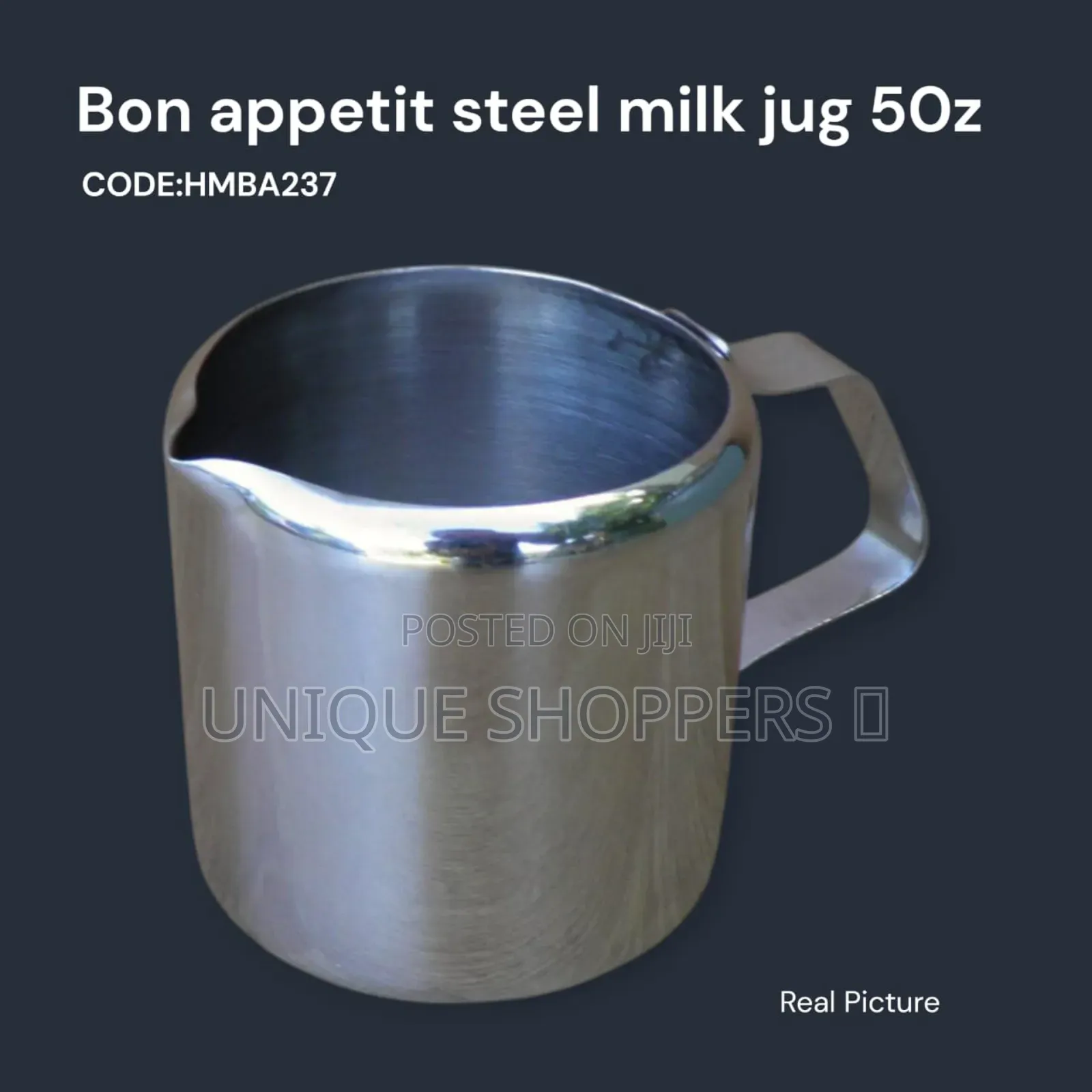 Bon Appetit Steel Milk Jug 50oz