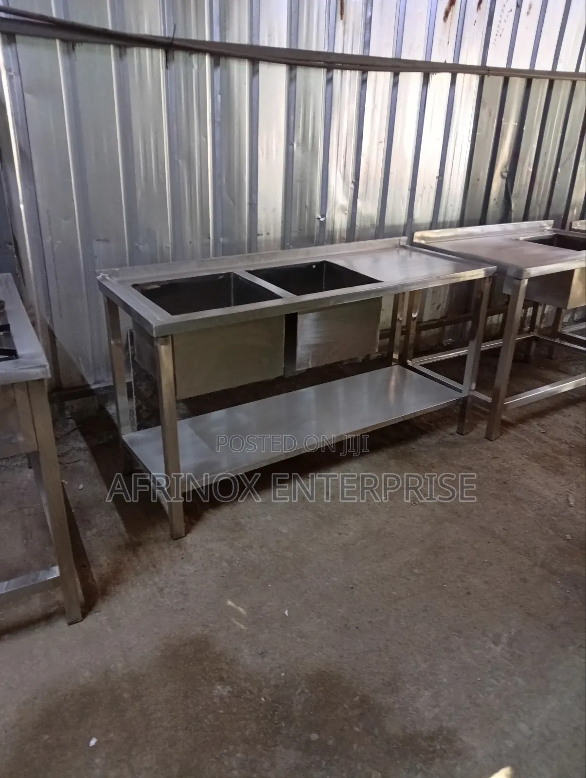 2 Bowls Stainless Steel Sink, Payment on Delivery