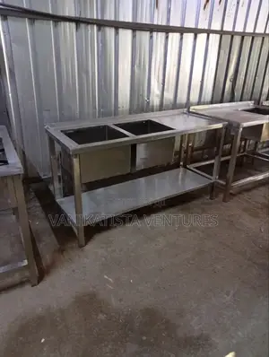 2 Bowls Stainless Steel Sink, Payment on Delivery