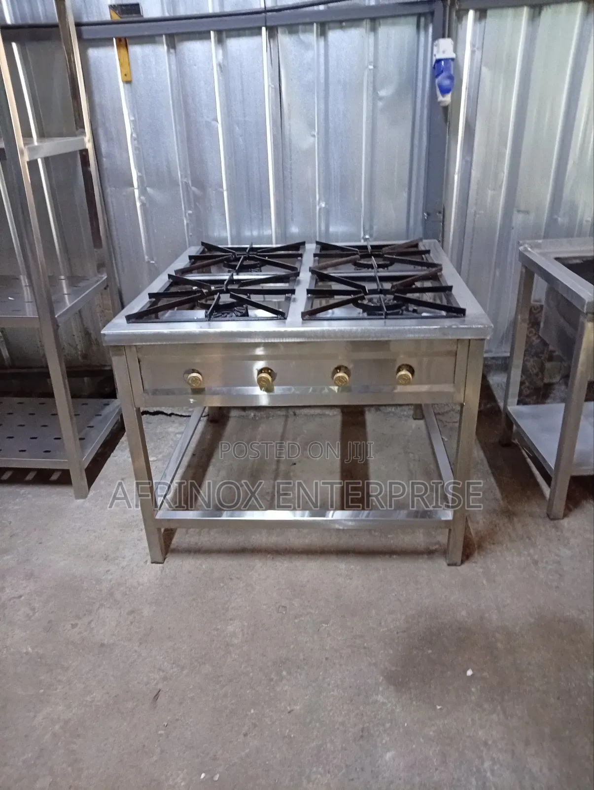 4 Burners Jiko, Stainless Steel, Ready Made and Payment Is on Delivery