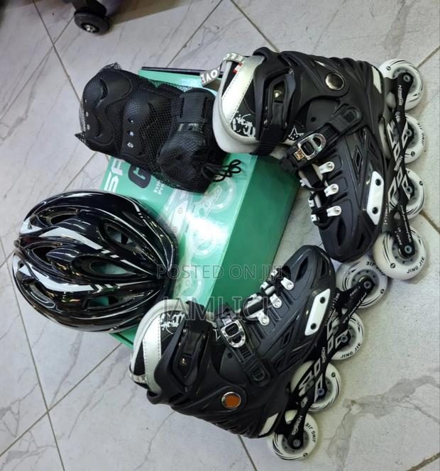 Kids Skating Complete Set – Skates, Helmet Guards - Wn - main view