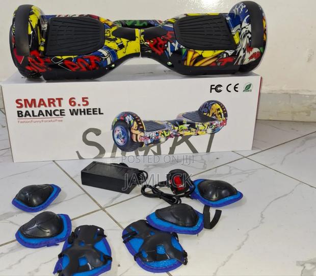 6.5" Smart Hoverboard – Bluetooth + Guards - Wn - main view