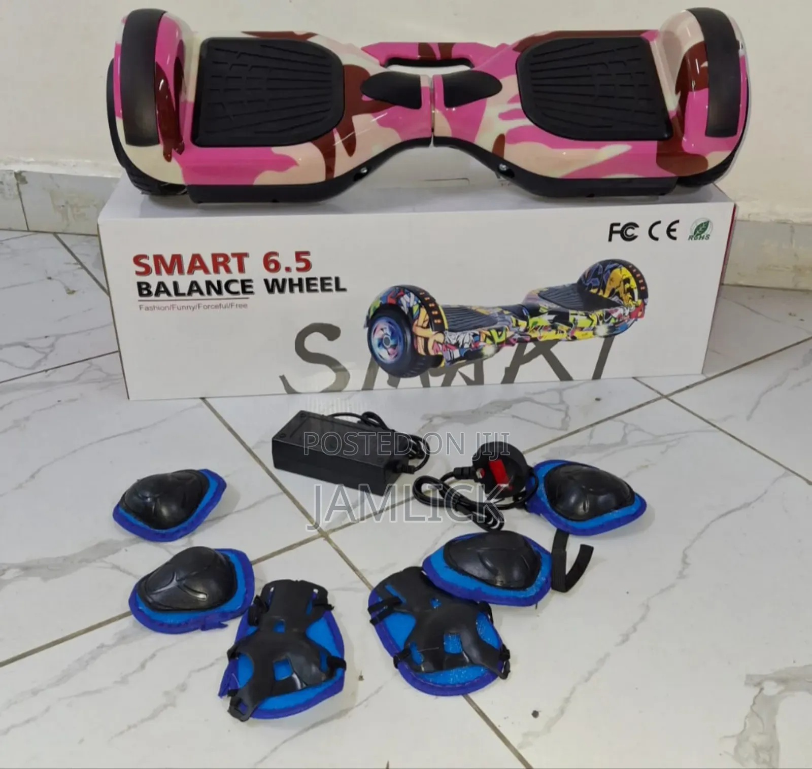 6.5" Smart Hoverboard – Bluetooth + Guards - Wn