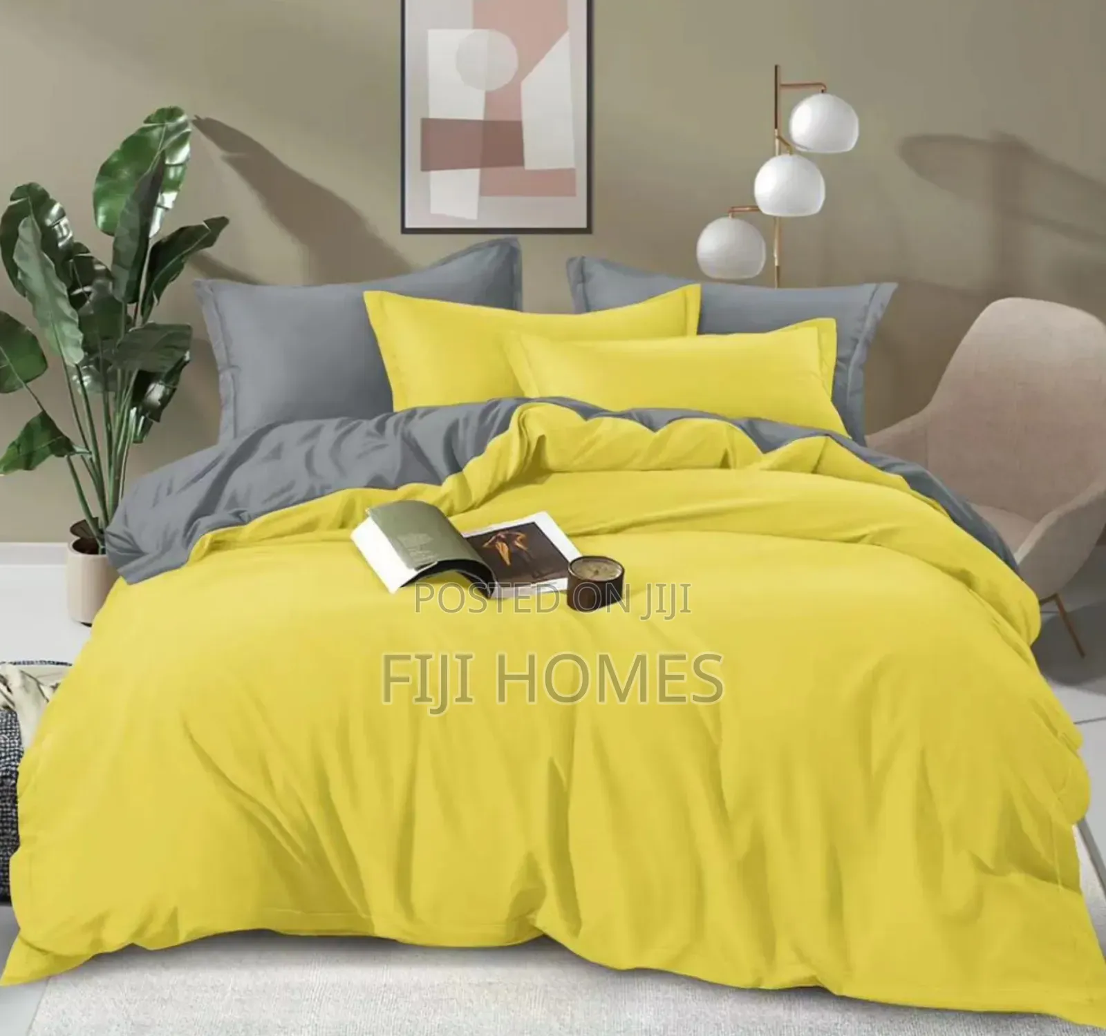 Plain Double-Sided Color Cotton Duvet Covers - 5 by 6 / 6 by 6