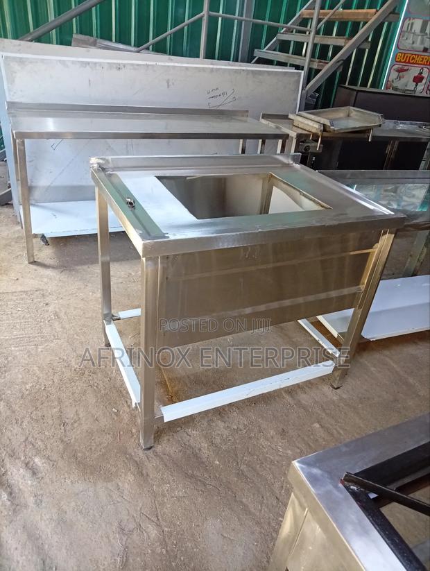 One Bowl Washing Sink. Made For Professional Services - main view