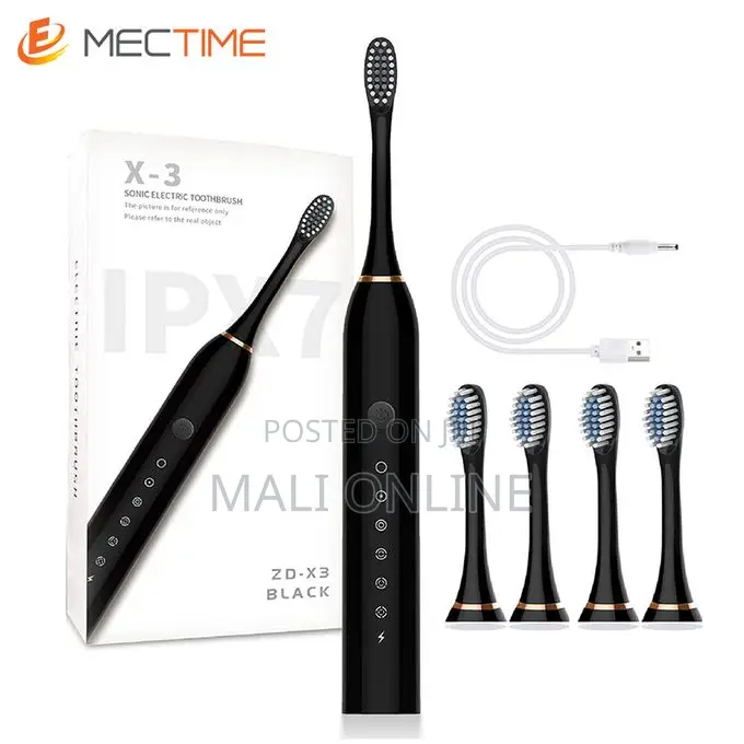 Sonic Electric Toothbrush Usb Rechargeable 6 Modes Ipx7 Waterproof