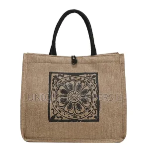 2 in 1 Jute / Tote Bag With a Detachable Porch.