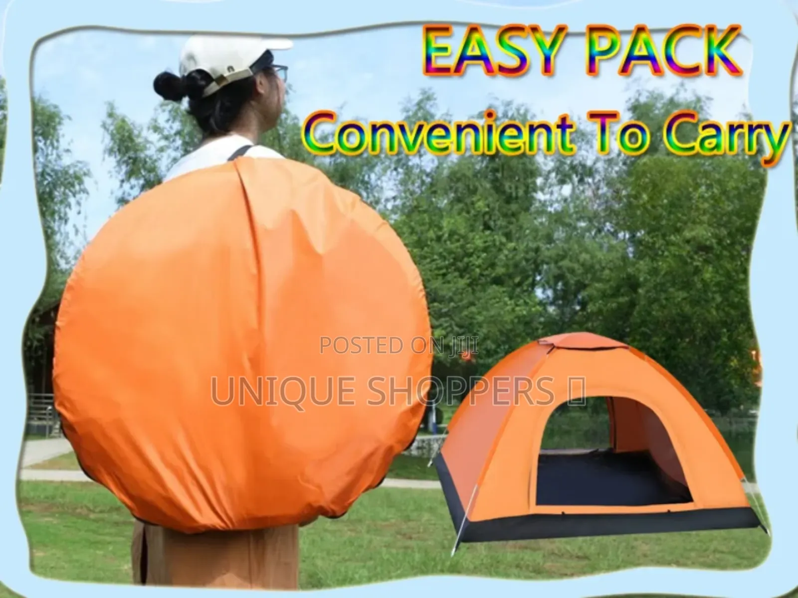 Quick Opening Pop Up Tent 3-4 Persons