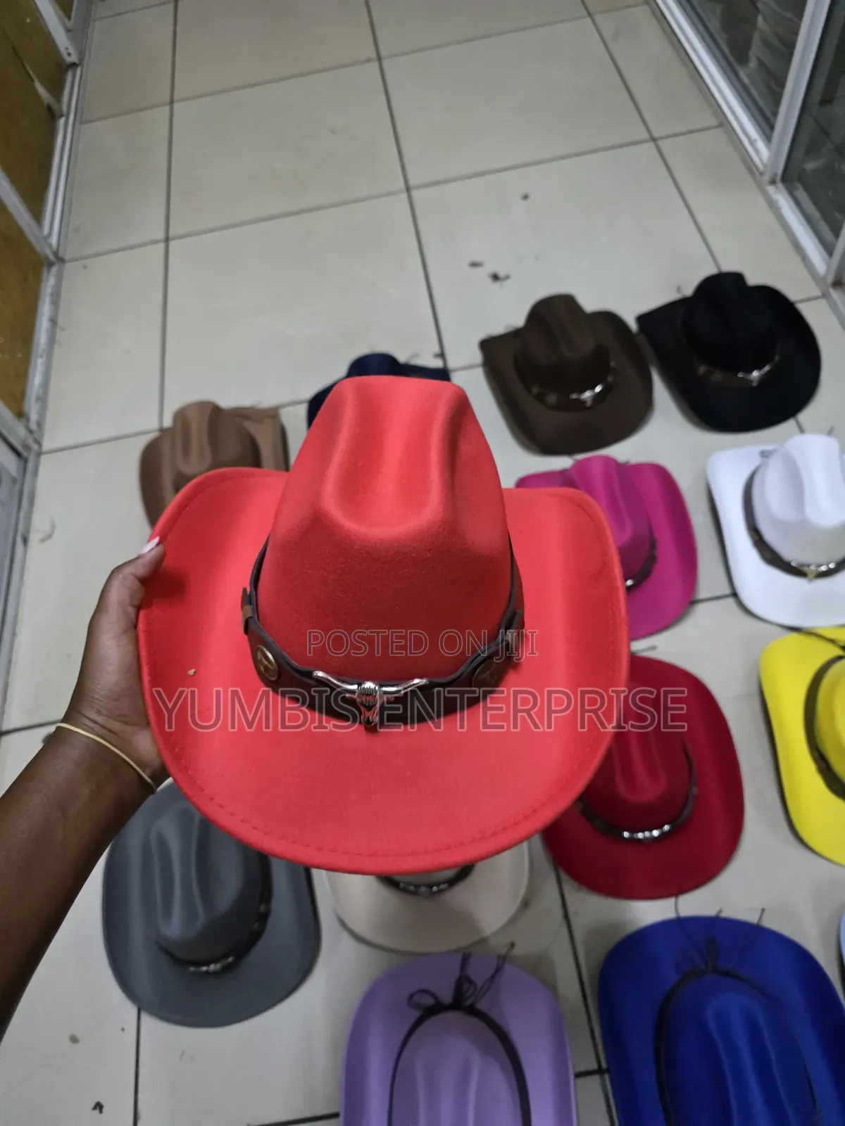 Red Stylish Cowboy Hats at 1000