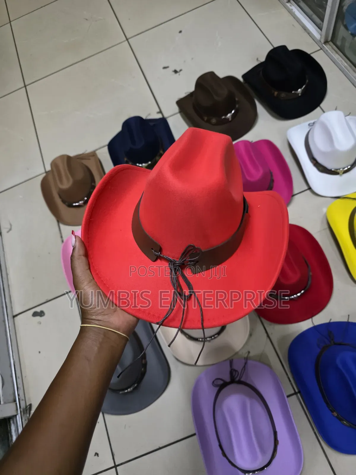 Red Stylish Cowboy Hats at 1000