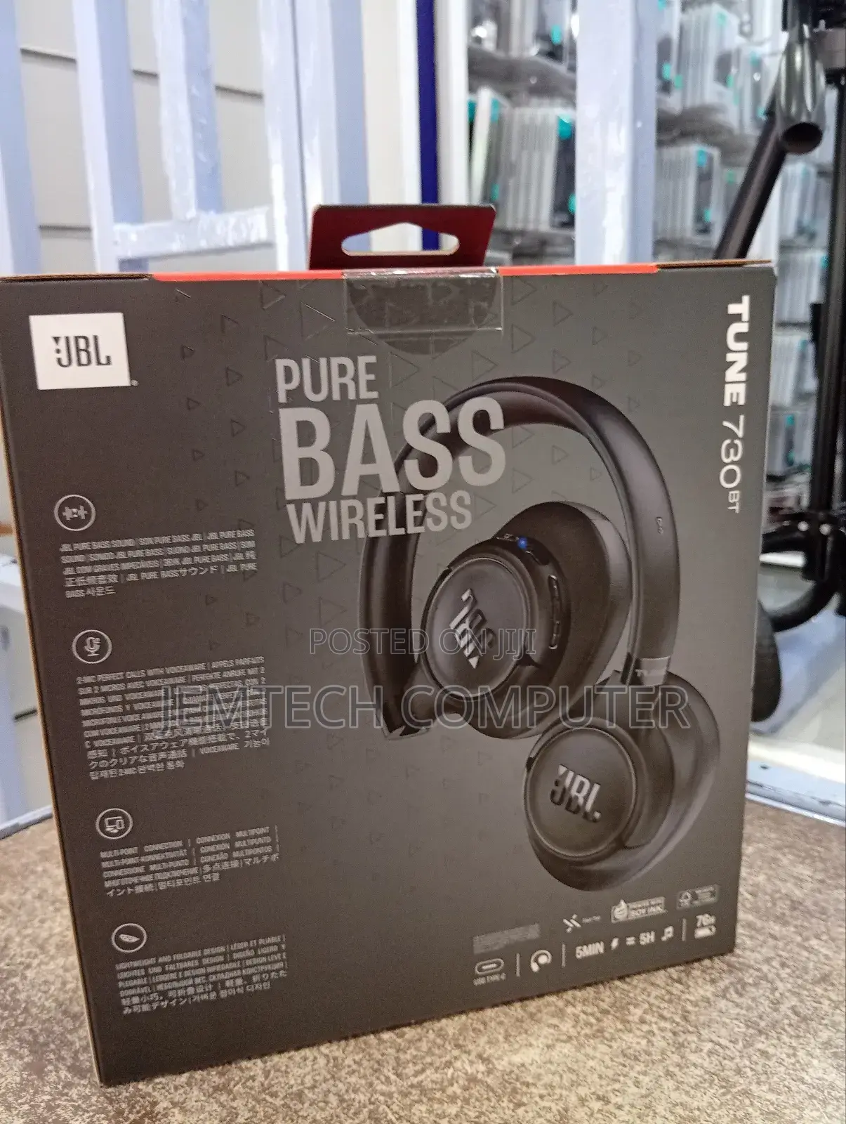 JBL Tune 760 Bt Wireless Headphones. Noise Cancelling - Black