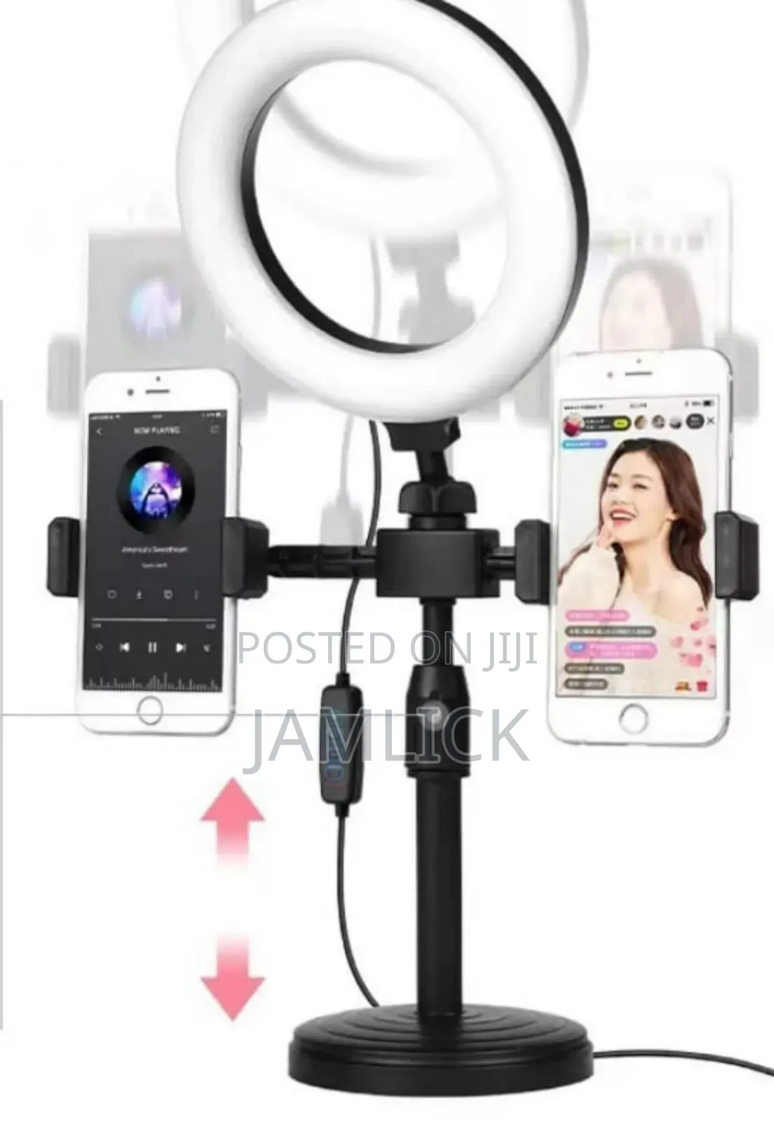 6" Led Selfie Ring Light – 3 Modes Dual Phone Holder - Dv