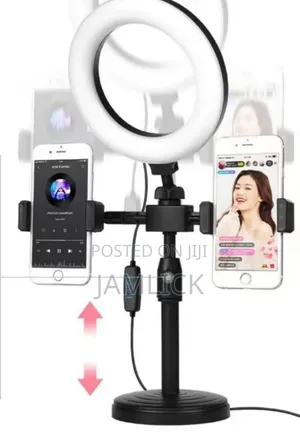 6" Led Selfie Ring Light – 3 Modes Dual Phone Holder - Dv