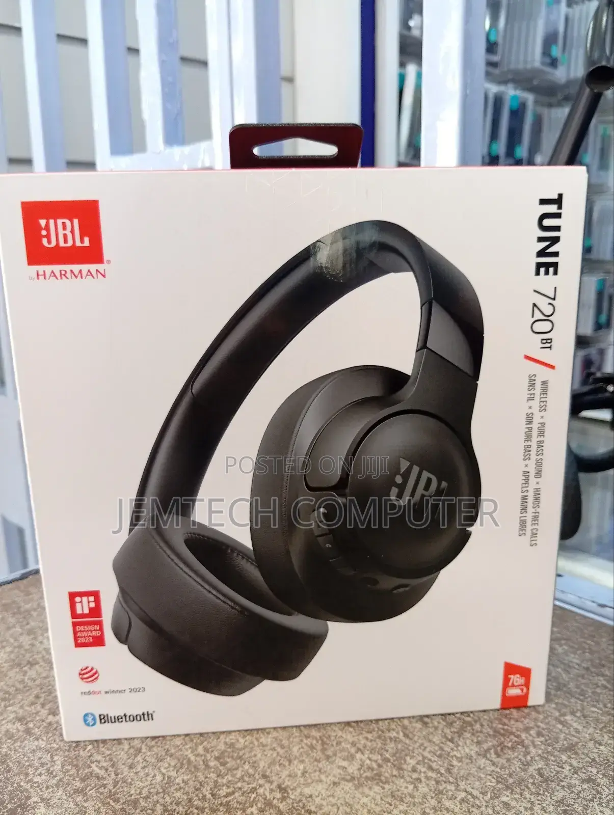 //Jbl Tune 720bt Wireless on-Ear Headphones (Black /