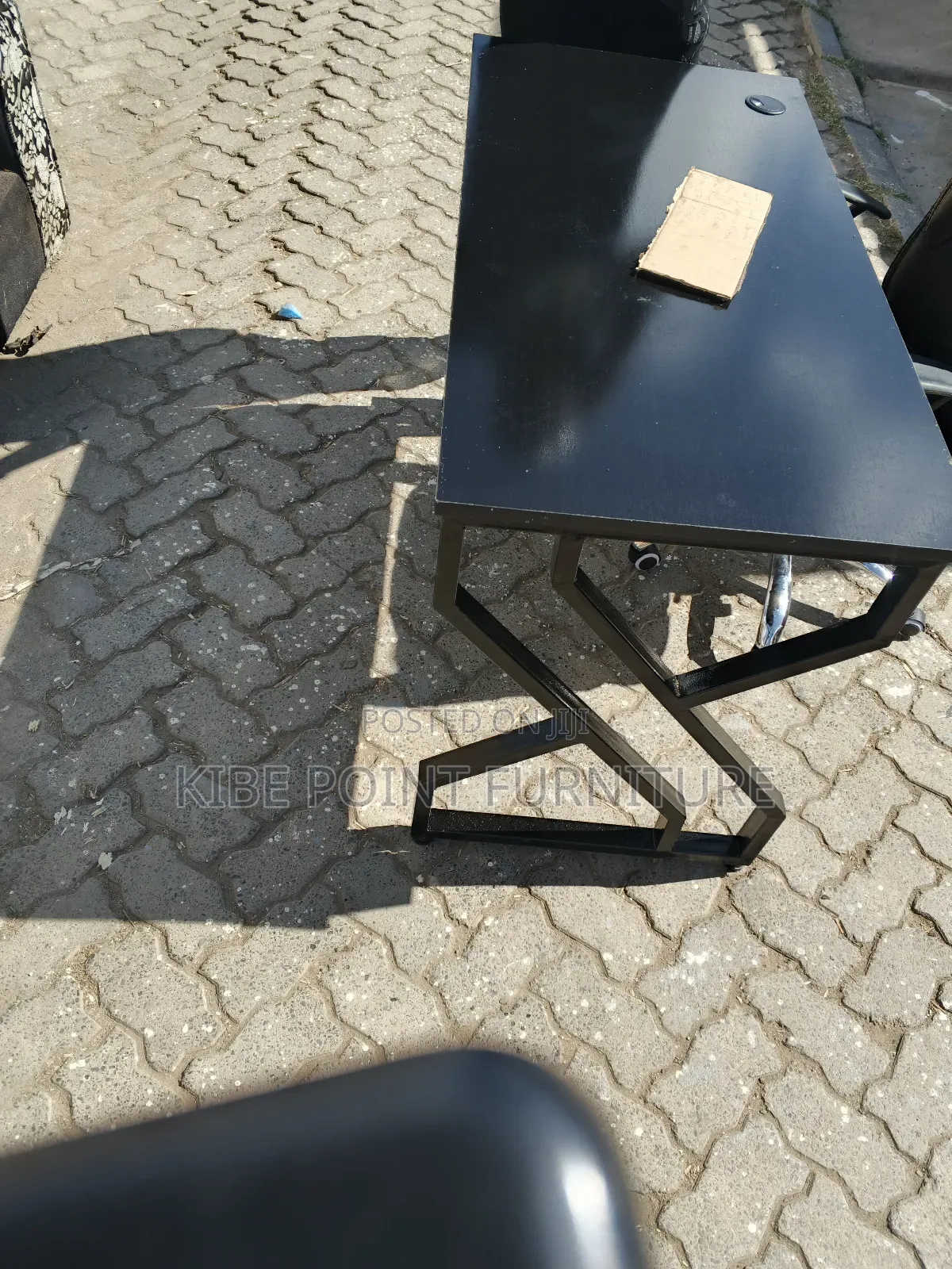 Black Metallic Study Table 1.2m Available