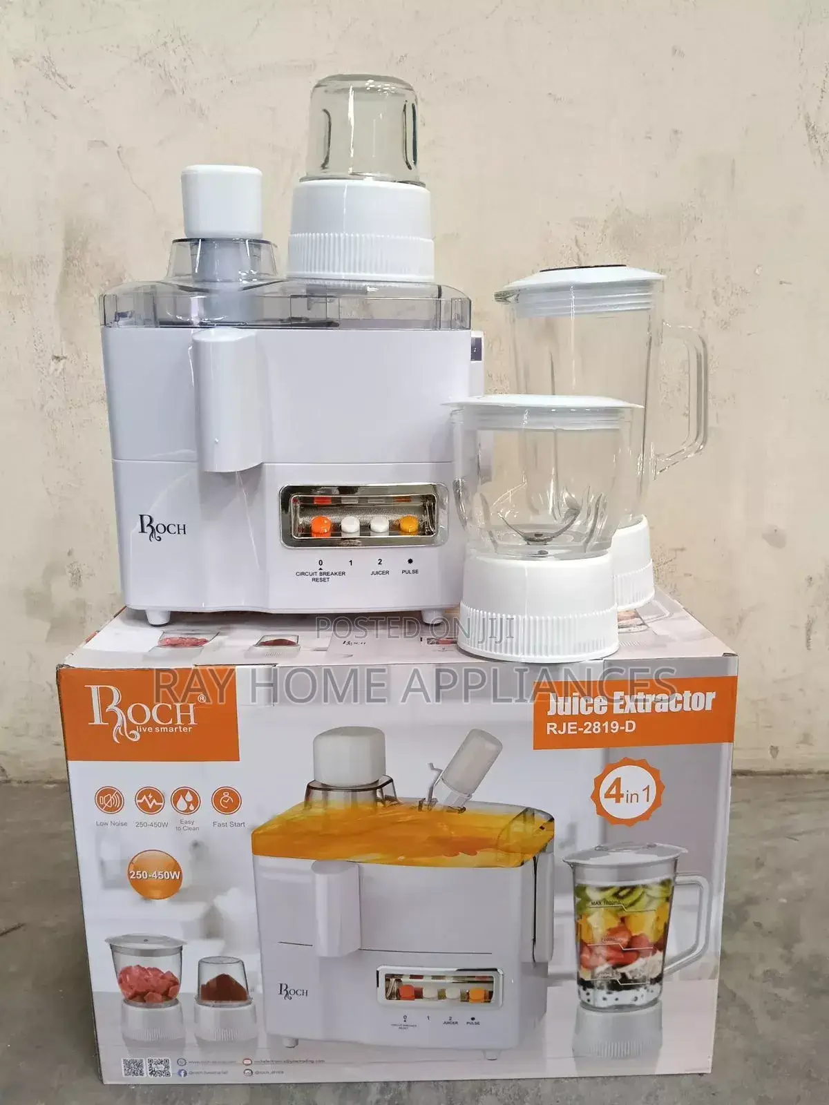 Roch 4 in 1slow Juicer250-450w